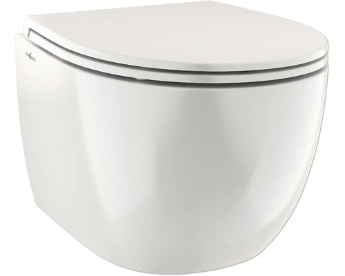 Wandtiefspülklosett-Set Jungborn Mandara spülrandlos Turbo Flush Spültechnik weiß mit WC-Sitz Wandtiefspülklosett-Set Jungborn Mandara spülrandlos Turbo Flush Spültechnik weiß mit WC-Sitz