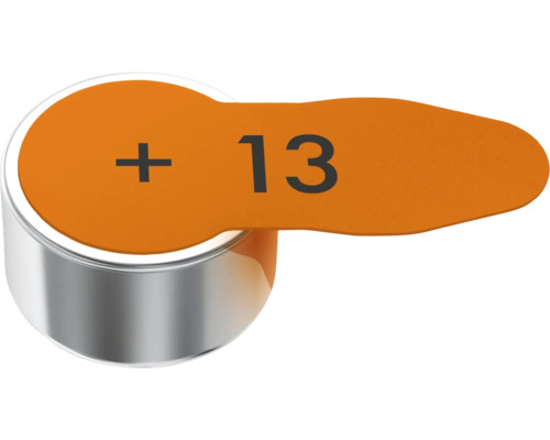 Hörgerätebatterie Typ 13 mit Aufkleber