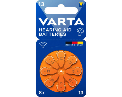 Hörgeräte-Batterie VARTA (13) 1,45 V, 8 Stück