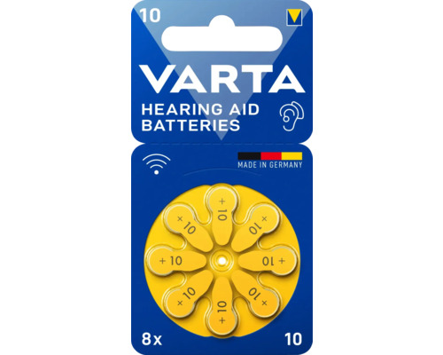 Hörgeräte-Batterie VARTA (10) 1,45 V, 8 Stück