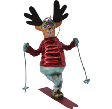 Elch als Ski Ornament