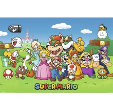 Super Mario Poster mit verschiedenen Charakteren