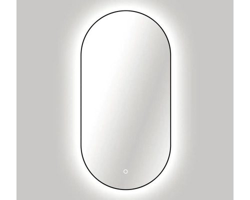 Ovaler Spiegel mit LED-Beleuchtung