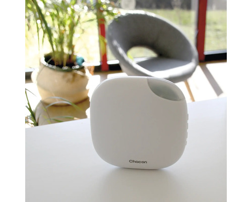 Chacon Logo auf einem Gerät zur Hausautomation