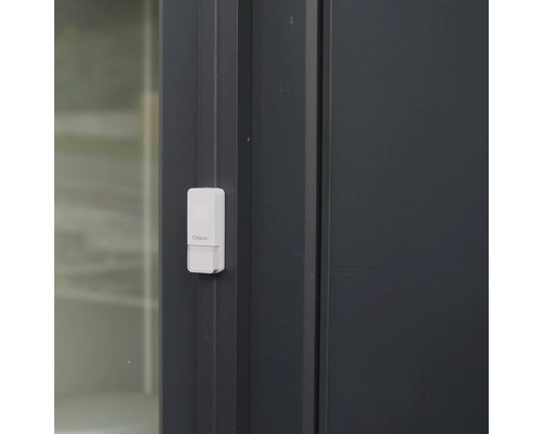 Chacon Logo auf einem Türsensor