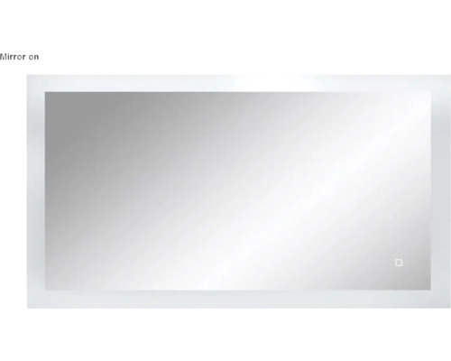 Rechteckiger Spiegel mit LED-Beleuchtung