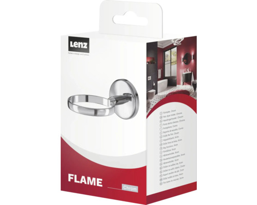 Verpackung einer Halterung für einen Föhn, Chrom