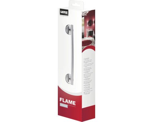 Verpackung einer Lenz Flame Haltegriff Stange circa 30 Zentimeter, Chrom