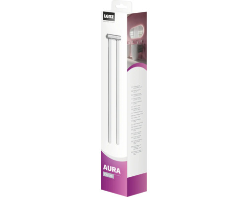 Verpackung der Lenz Aura Chrom Badheizkörper