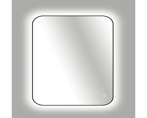LED-Lichtspiegel Cordia TENDER LINE BACKLIGHT 80x60 cm schwarz