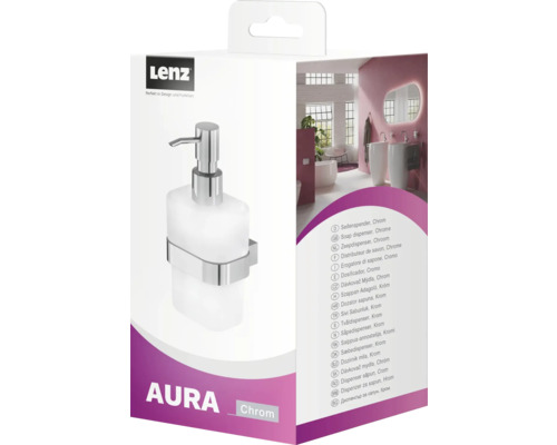 Lenz Aura Seifenspender, Chrom Verpackung