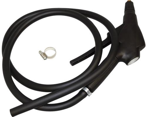 Sandstrahlpistole mit Schlauch und Schlauchschelle