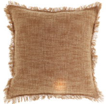 Quadratisches Dekokissen mit Fransen