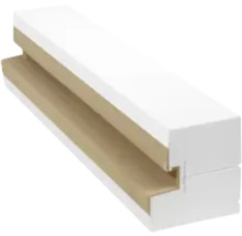 Kunststoff-Fensterbankprofil mit Nut