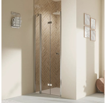 Duschkabine mit Falttür im Badezimmer