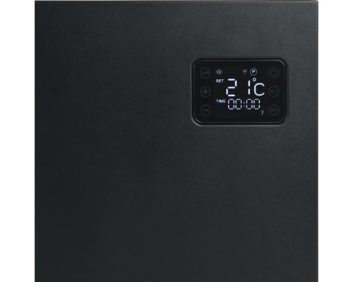 Nahaufnahme eines Heizkörpers mit Digitalanzeige