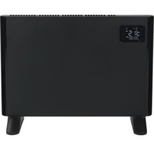 Schwarzer Konvektor mit digitalem Display