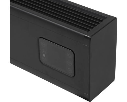 Detailansicht eines Heizkörpers mit Steuerungselementen