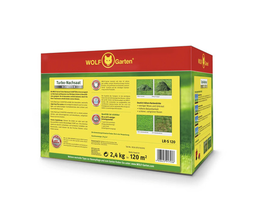 Wolf Garten Turbo Nachsaat Schatten, 2,4 Kilogramm Packung