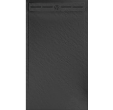 Rechteck-Duschwanne Jungborn Venti 160x90x3 cm schwarz matt-thumb-0