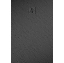 Extraflache Rechteck-Duschwanne Jungborn Cento 120x80x2,5 cm schwarz matt-thumb-0