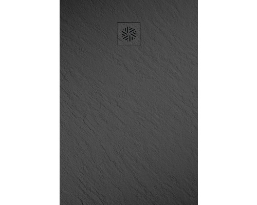 Extraflache Rechteck-Duschwanne Jungborn Cento 120x80x2,5 cm schwarz matt-0