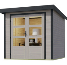 Gartenhaus Karibu Metalwood Blech anthrazit 209 x 213 cm wassergrau-thumb-2 Gartenhaus Karibu Metalwood Blech anthrazit 209 x 213 cm wassergrau-thumb-2