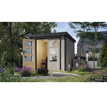 Gartenhaus Karibu Metalwood Blech anthrazit 209 x 213 cm wassergrau-thumb-0 Gartenhaus Karibu Metalwood Blech anthrazit 209 x 213 cm wassergrau-thumb-0