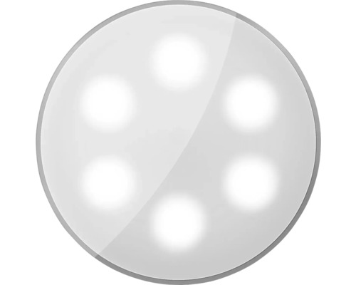 Runde LED-Leuchte mit fünf Lichtpunkten