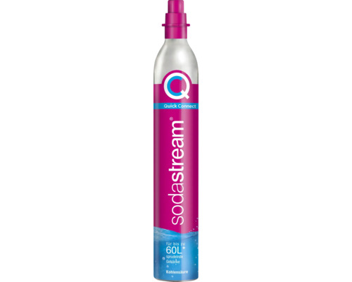 C02 Kohlensäure SodaStream Quick-Connect, 425g Füllung (Achtung! Hinweis beachten!) Sodastream Quick Connect Kohlensäure Zylinder für bis zu 60 Liter sprudelnde Getränke