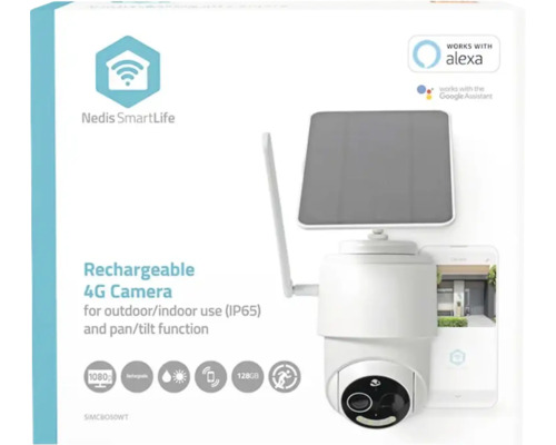 Nedis SmartLife wiederaufladbare 4G Kamera für den Außen- und Innenbereich