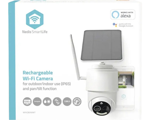 Nedis SmartLife WLAN Kamera für den Innen- und Außenbereich mit Solarpanel