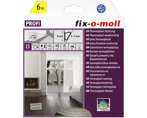 Thermoplast Dichtung fix-o-moll transparent 6 m Thermoplast Dichtung fix-o-moll transparent 6 m