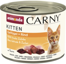 Katzenfutter nass animonda Carny Kitten Geflügel-Rind 200 g