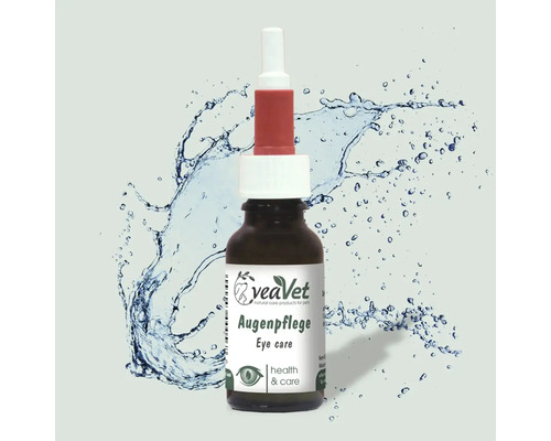 VeaVet Augenpflege für Tiere in einer Tropfflasche