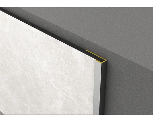 Endprofil Rocko Tiles 2800 mm silber