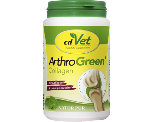 Ergänzungsfuttermittel cdVet Gelenksunterstützung mit Kollagen 130 g cdVet ArthroGreen Collagen Dose für Tiere