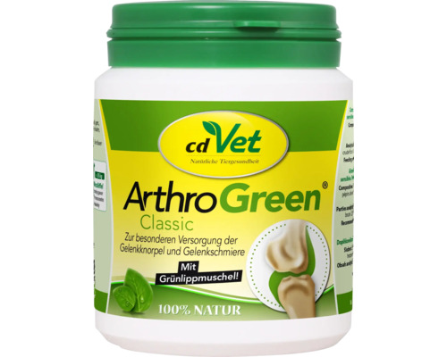 Ergänzungsfuttermittel Gelenksunterstützungn 70 g cdVet ArthroGreen Classic für Hunde und Katzen