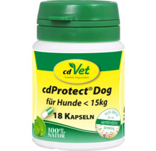 cdVet cdProtect Dog Kapseln für Hunde unter 15 Kilogramm, Packung mit 18 Stück