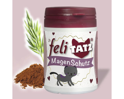 Feli TATZ Magenschutz für Katzen mit Halm und Pulver