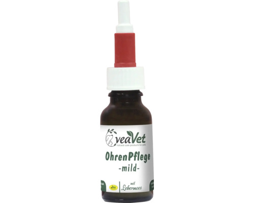 Ohrenpflegemittel Katzen VeaVet Ohrenpflege mild 50 ml VeaVet Ohrenpflege mild für Tiere in einer Braunglasflasche mit Pipette