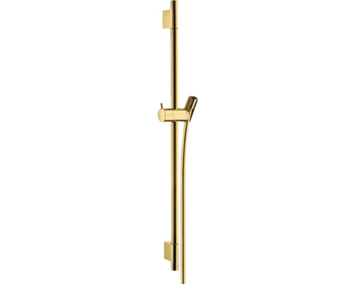 Brausestange hansgrohe unica S gold glänzend Brausestangenlänge 718 mm 28632990 Brausestange mit Handbrause für die Dusche