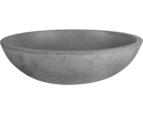Aufsatzwaschbecken aus Beton Dias oval 50x38 cm anthrazit Aufsatzwaschbecken aus Beton Dias oval 50x38 cm anthrazit