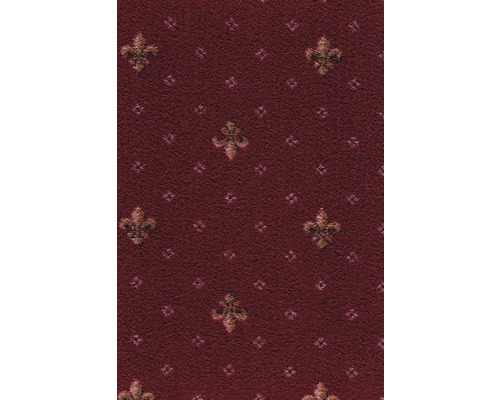 Teppichboden Velours Locanda rot FB10 400 cm breit (Meterware) Gemusterter Teppichboden mit Lilienmuster