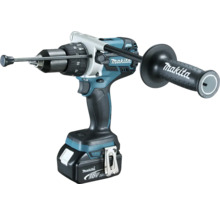 Makita Akku-Schlagbohrschrauber mit Zusatzhandgriff und Tiefenanschlag