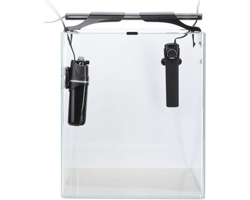 Aquarium mit Filter, Heizung und Lampe