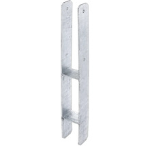 Pfostenträger aus verzinktem Stahl in H-Form