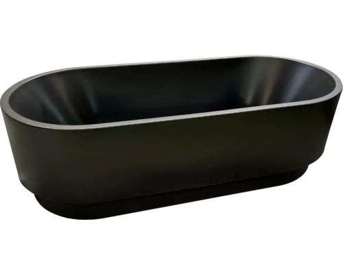 Freistehende Badewanne VitrA Cocoon 180x80 cm schwarz matt