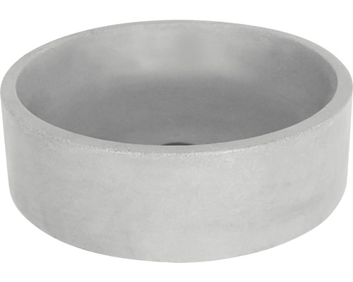 Aufsatzwaschbecken aus Beton Marba rund 42 cm grau Aufsatzwaschbecken aus Beton Marba rund 42 cm grau