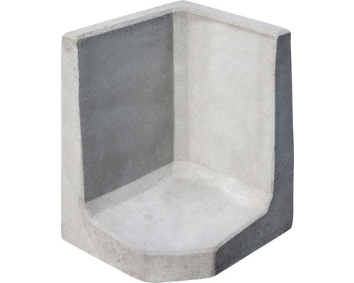L-Stein Eck Winkelstein grau 40 cm x 7 cm x 60 cm Fußtiefe = 40 cm L-Stein Eck Winkelstein grau 40 cm x 7 cm x 60 cm Fußtiefe = 40 cm